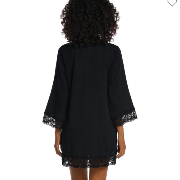 La Blanca Island Fare V- Neck Tunic Cover Up Sz Extra Small - Picture 9 of 10